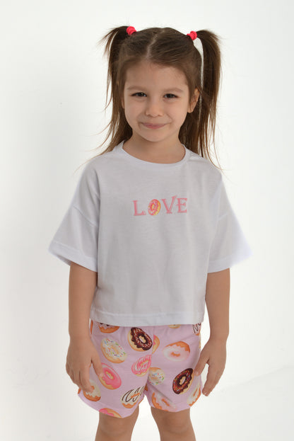 Donut Love Çocuk Pijama Takımı