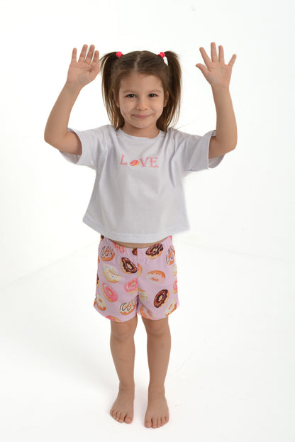 Donut Love Çocuk Pijama Takımı