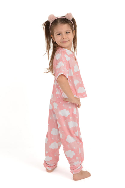 Pink Sky Çocuk Pijama Takımı