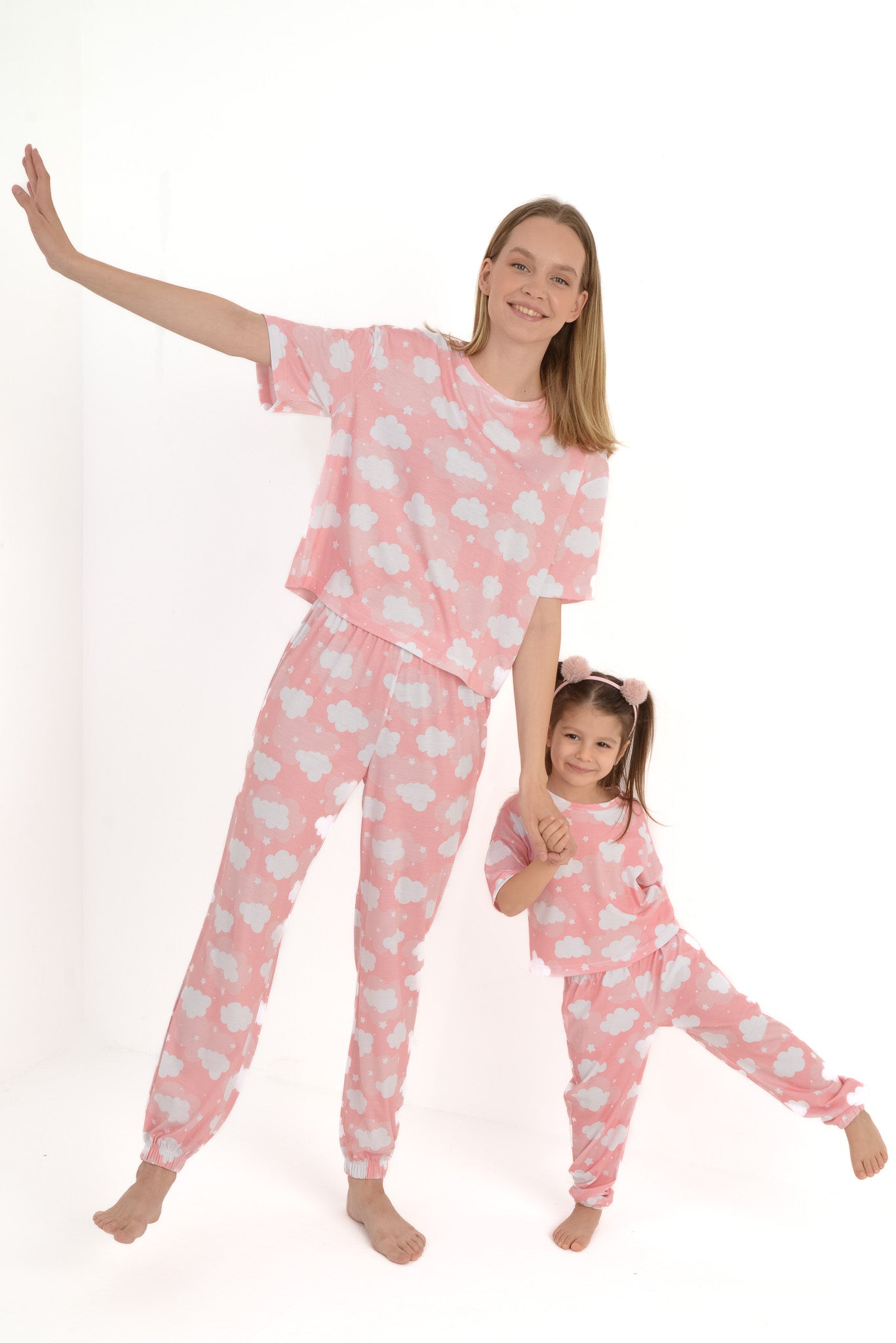 Pink Sky Anne & Çocuk Pijama Takımı