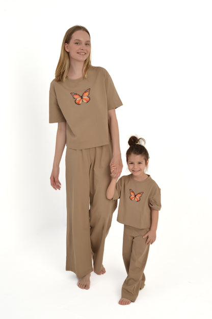 Butterfly Anne & Çocuk Pijama Takımı